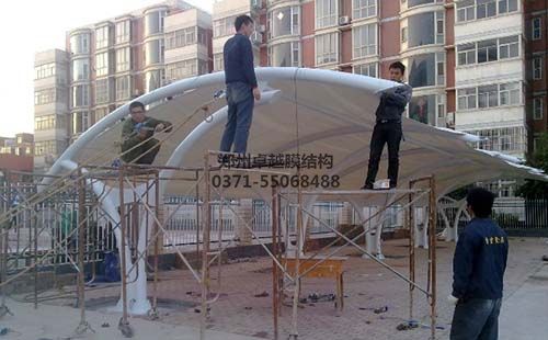 焦作軍分區膜結構車棚