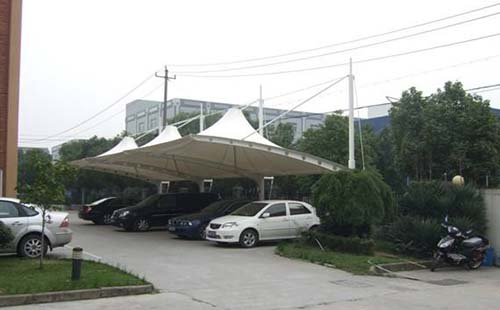 鞏義豫聯工業園膜結構車棚