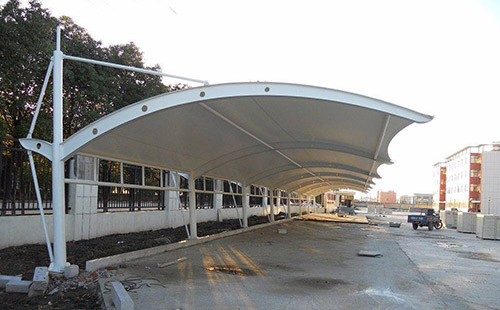 駐馬店市白云紙業有限公司膜結構車棚