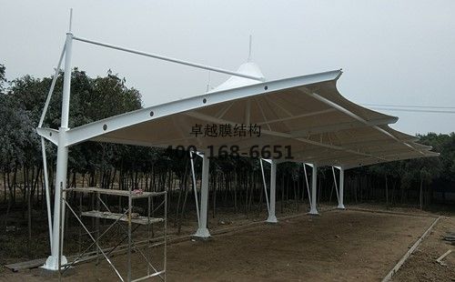 新鄉力之星膜結構車棚/罩棚工程動態