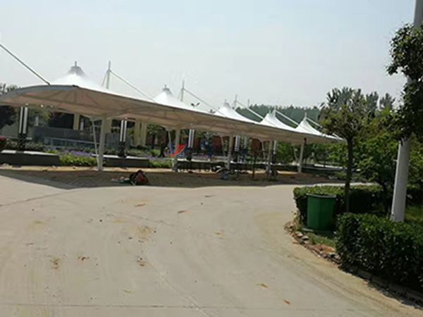 山東青島膜結構充電樁車棚【生產廠家】