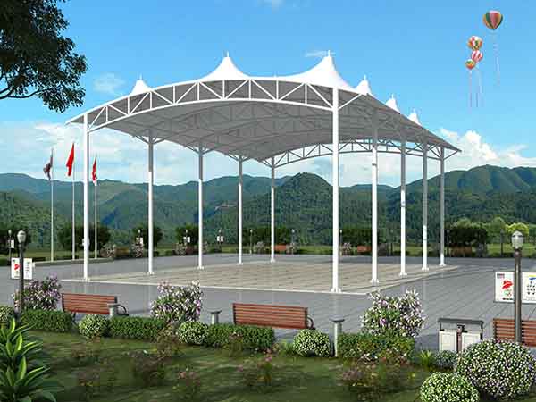 泉州張拉<font color='red'>膜結構景觀</font>設計施工【案例圖片】