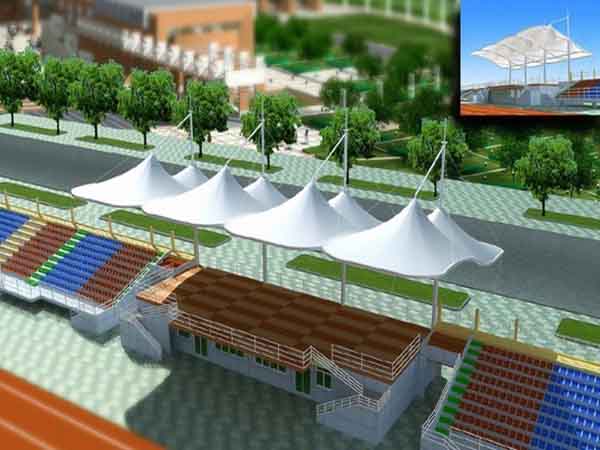 麗水市張拉膜看臺【工程案例】專業生產廠家