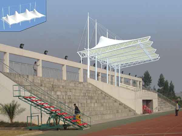 鷹潭市張拉膜看臺【工程案例】專業生產廠家