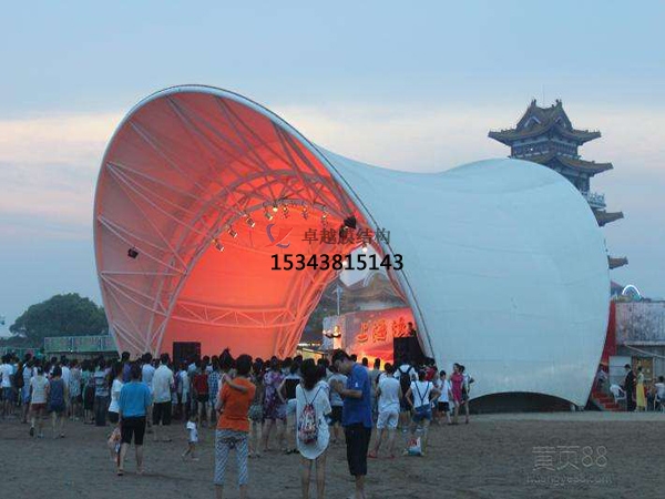 仙桃膜結構舞臺【生產設計】