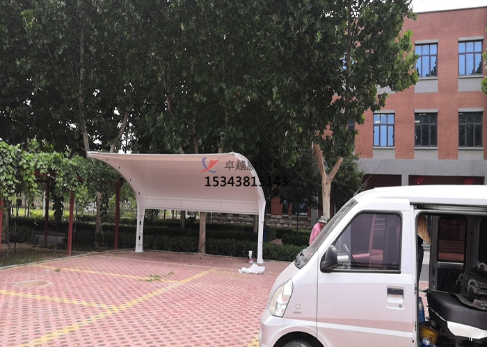 鄭州中原環保污泥廠膜結構車棚