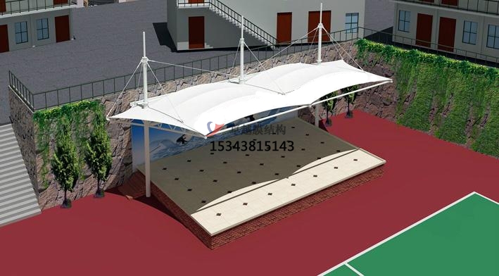 許昌市張拉膜看臺【許昌市建安區高級中學等】設計施工案例