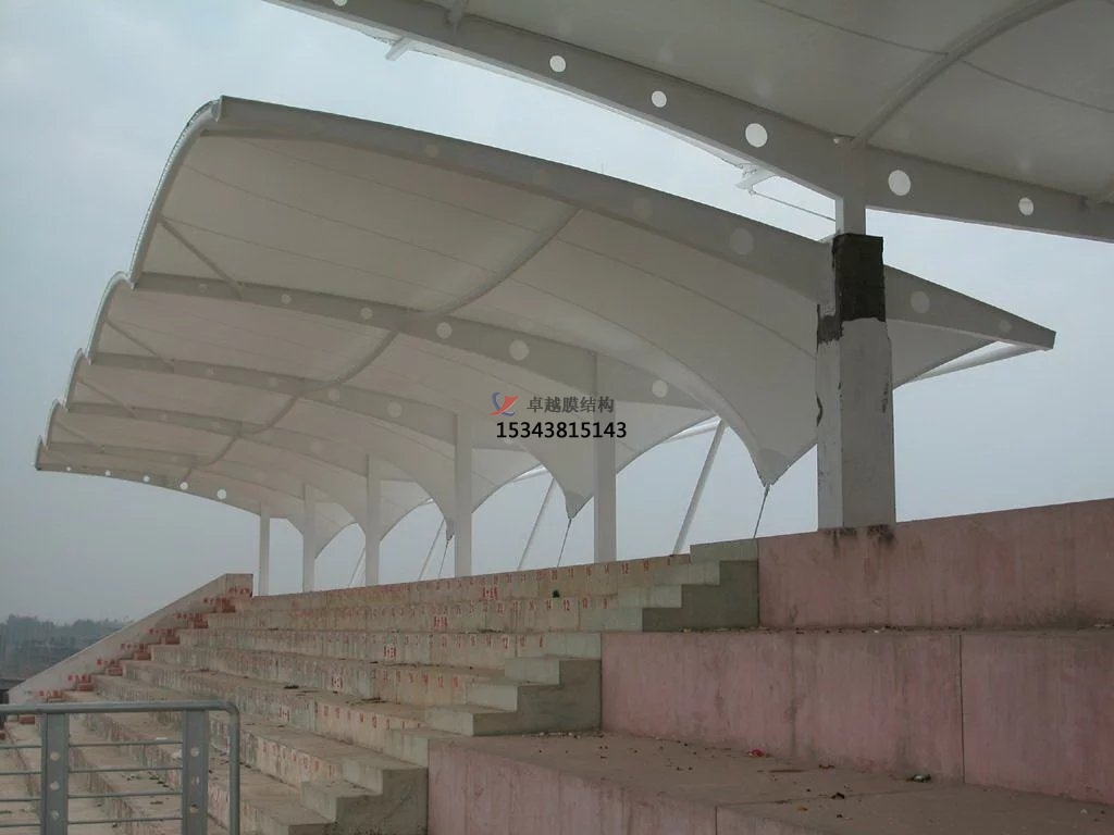 漯河市張拉膜看臺【漯河食品職業學院等】設計施工案例