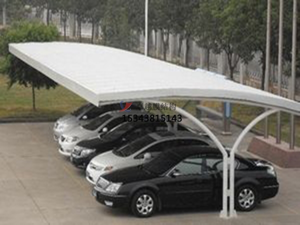 桐柏膜結構停車棚【遮陽棚生產安裝】