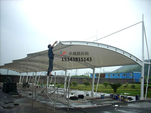 鉛山膜結(jié)構(gòu)【充電站雨棚】停車棚設計安裝
