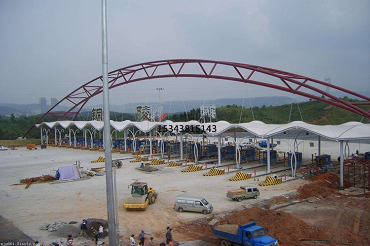 封丘膜結構收費站罩棚【生產設計安裝】