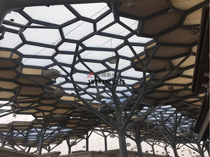 卓越案例分享——商業街膜結構頂棚