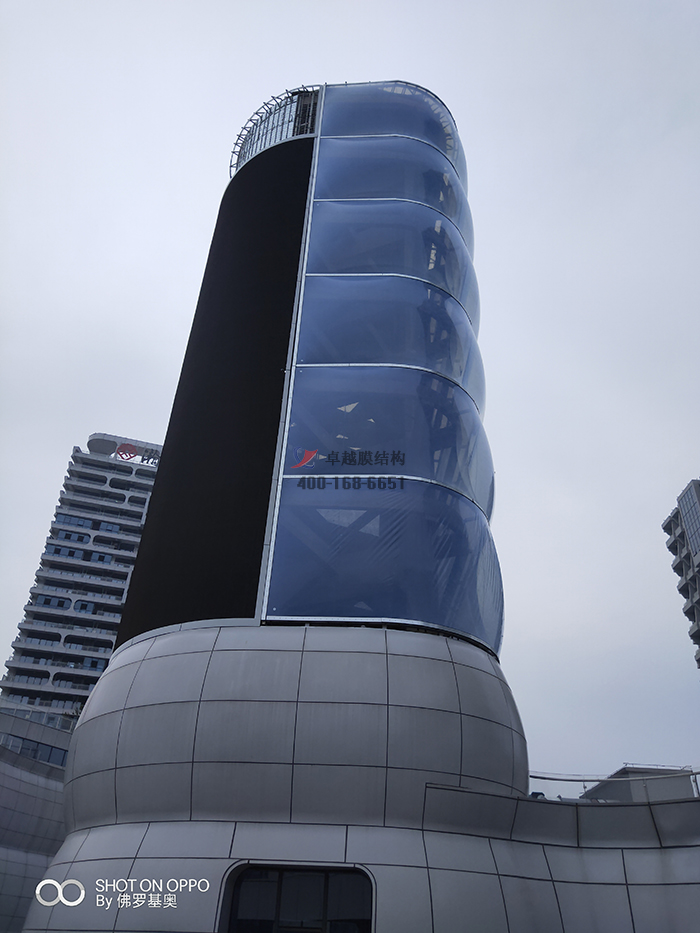 鄭州金水區天明路瀚海海尚ETFE充氣膜結構幕墻