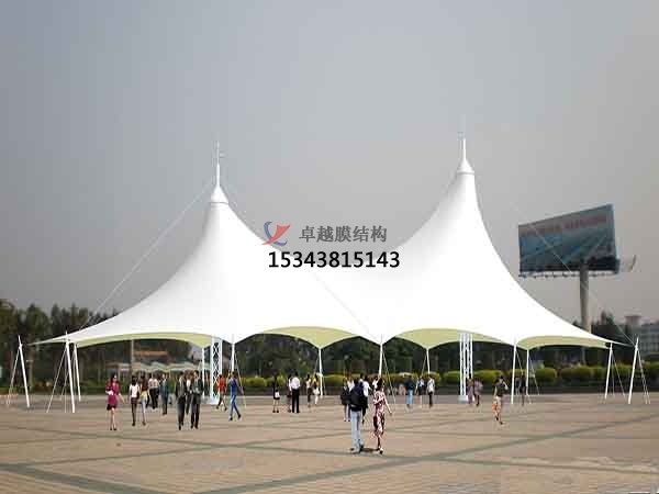 運城商業廣場<font color='red'>張拉膜結構</font>景觀棚/雨棚設計搭建