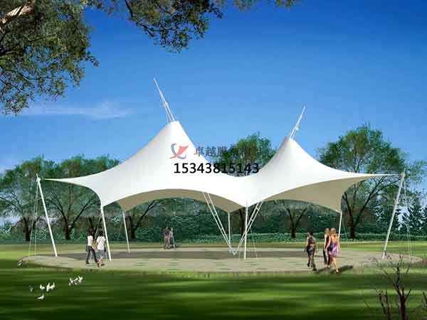 商丘商業廣場<font color='red'>張拉膜結構</font>景觀棚/雨棚設計搭建