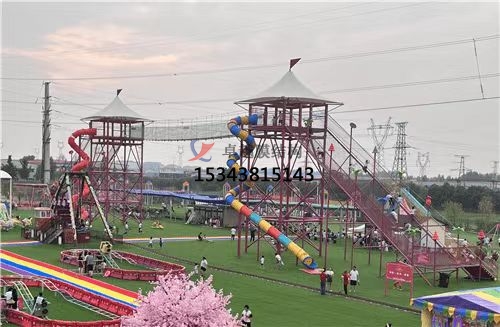 安陽景區極限旱滑游樂場彩色張拉膜銷售