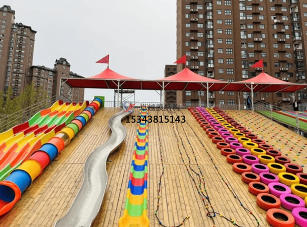 濮陽滑世界橘紅色<font color='red'>張拉膜結構</font>生產