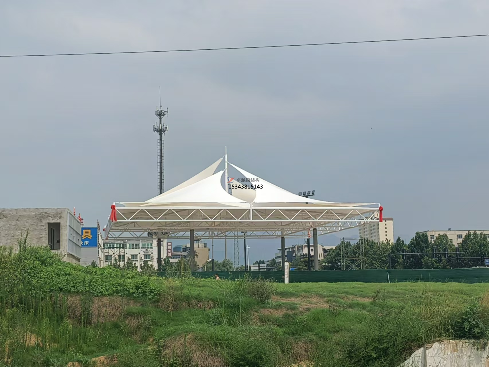 鄭州鞏義芝田鎮平安加油站罩棚