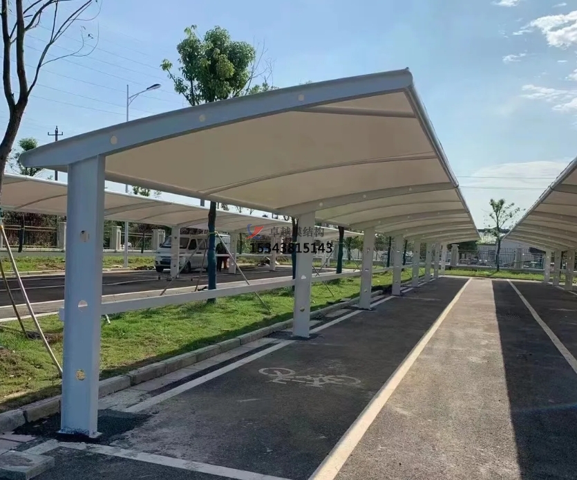 周口電動車棚——周口膜結構公司【專業廠家】