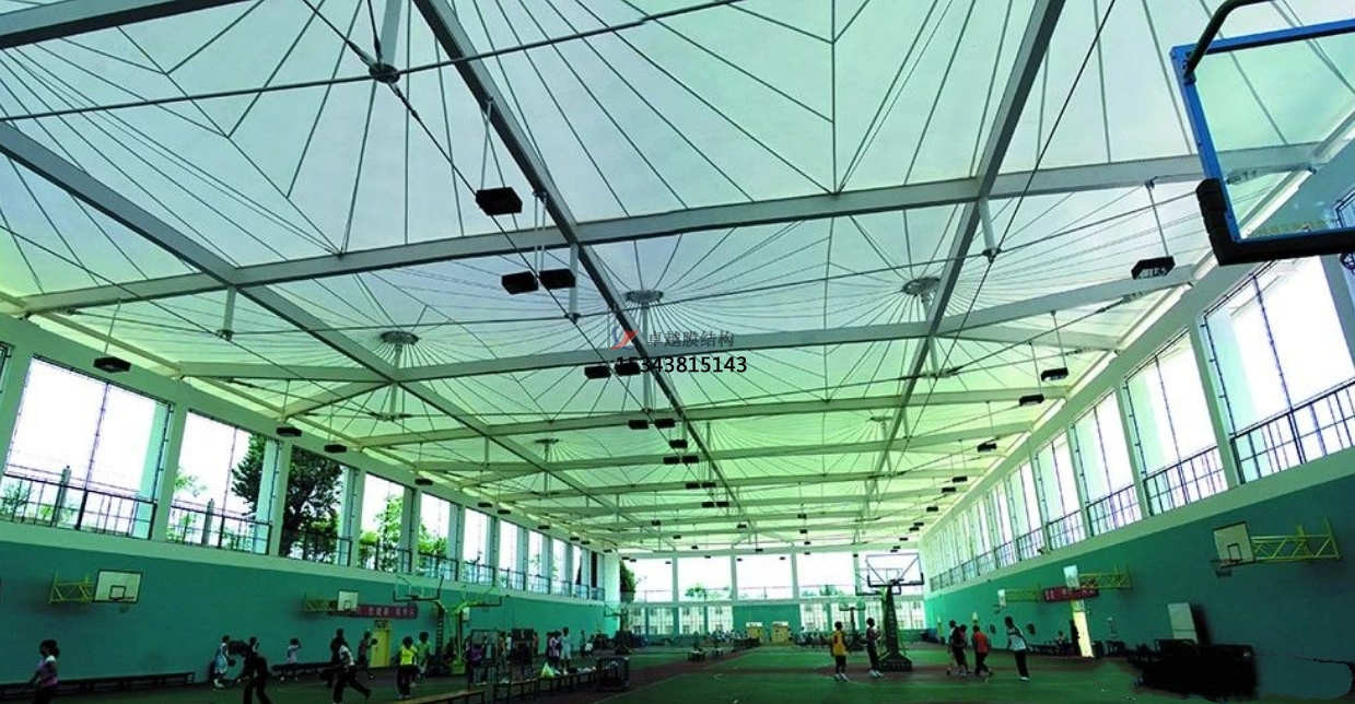 郴州籃球場罩棚——郴州膜結構公司【專業廠家】