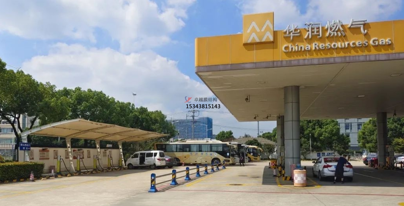 榆林加氣站膜結構雨棚——榆林膜結構公司【專業廠家】