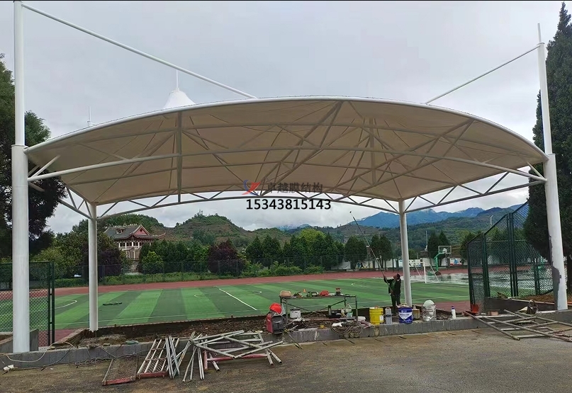 貴州省畢節市岔河中學室外舞臺雨棚