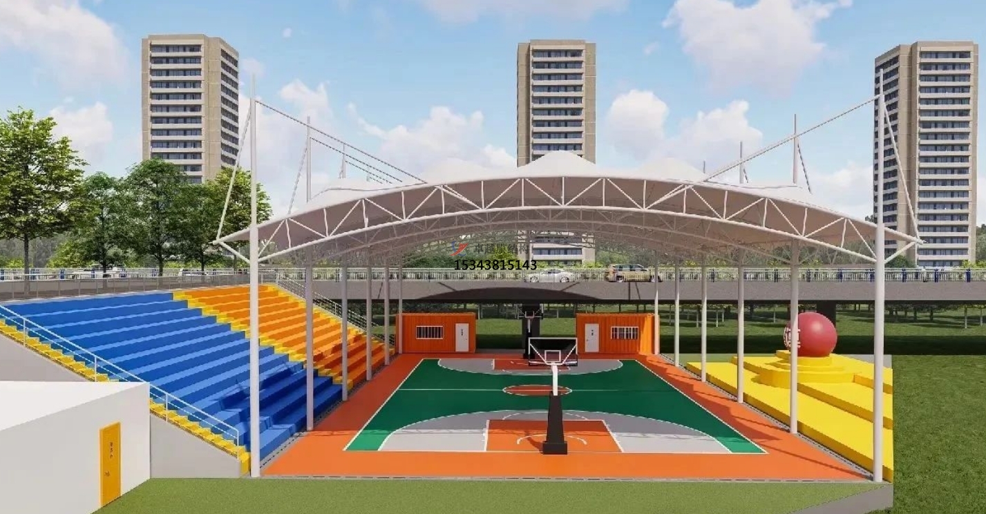 中山膜結(jié)構(gòu)公司籃球場膜結(jié)構(gòu)頂棚——中山膜結(jié)構(gòu)廠家