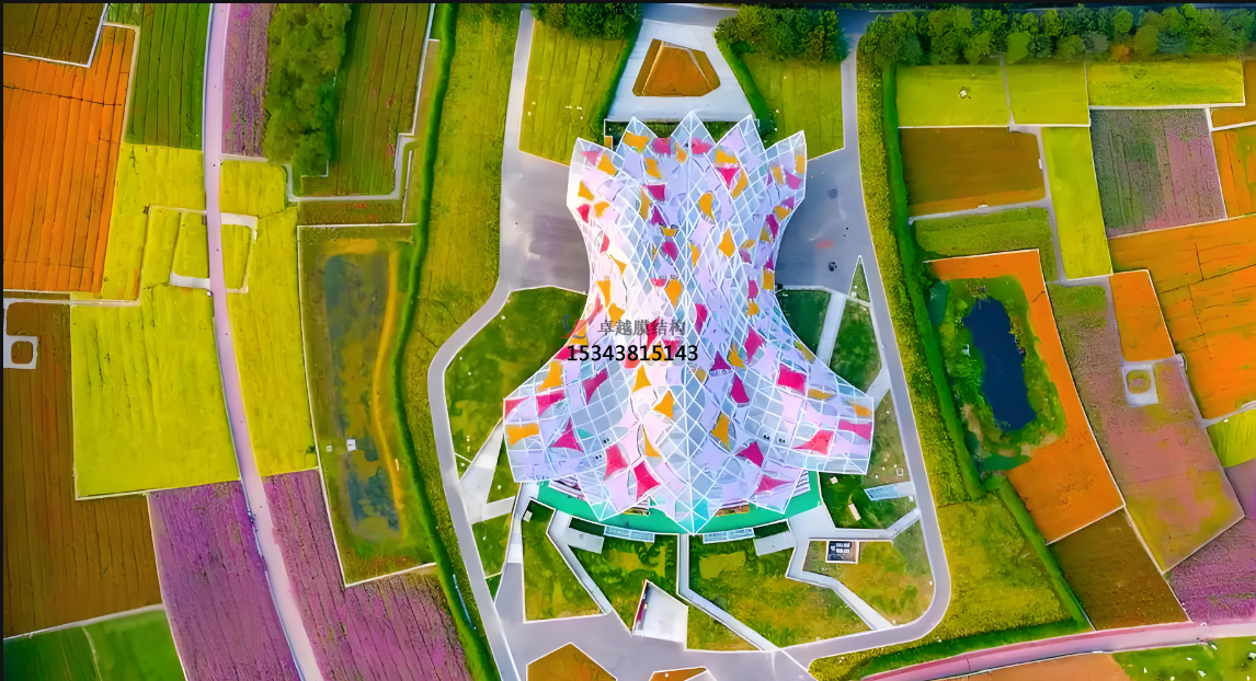 彩色膜材【彩色景觀膜結(jié)構(gòu)】在城市公園的應(yīng)用