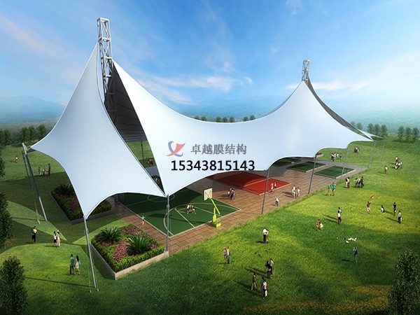 營口膜結構公司【籃球場膜結構雨棚】營口膜結構廠家