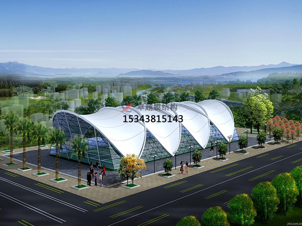 盤錦膜結構公司【羽毛球場遮陽棚】盤錦膜結構廠家