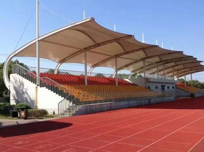 周口張拉膜看臺/小學(xué)頂棚工程