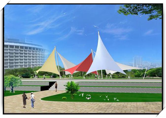 鄭州市<font color='red'>張拉膜結構</font>設計施工案例