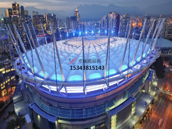 鎮江膜結構公司【體育場看臺雨棚】鎮江膜結構廠家
