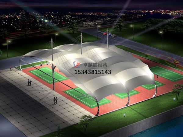 寧夏膜結構公司【索膜結構羽球場】寧夏膜結構廠家